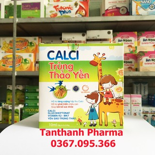 Calci trùng thảo yến - canxi + d3 + vitamin k2 + mk7 +dha + yến sào trùng thảo