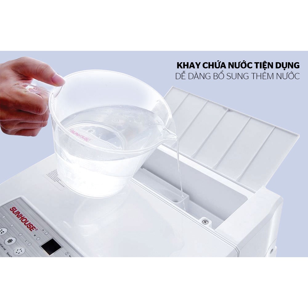 Quạt điều hòa Sunhouse SHD7723, máy làm mát không khí, quạt hơi nước - Bảo hành chính hãng toàn quốc