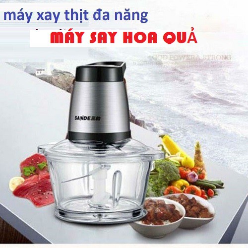 [ Hàng cao cấp ] Máy xay thịt đa năng, xay đá, xay thực phẩm cối thủy tinh