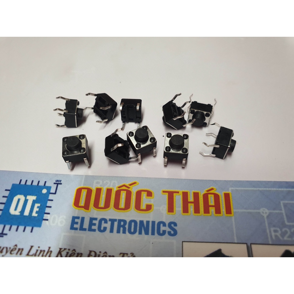 Combo 10 nút nhấn 4 chân 6x6x2mm