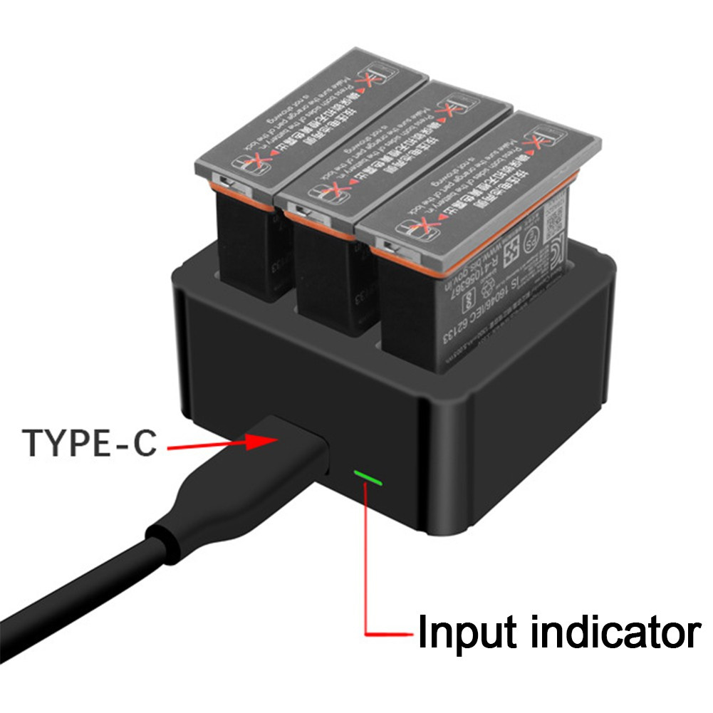 Bộ Sạc Pin Nhanh Type-C Cho Camera Thể Thao Dji Osmo Action
