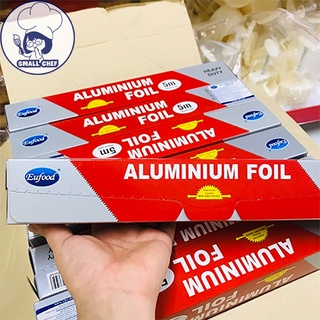 Giấy bạc, màng nhôm nướng thức ăn, nướng thịt, bảo quản thực phẩm, cá BBQ Eufood 5m