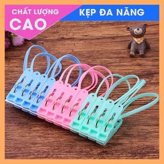 COMBO 12 móc kẹp chắc chắn treo sào phơi phơi tất, quần áo cho cả gia đình