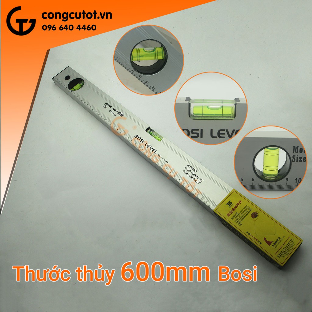 Thước thủy nivo từ 60cm Bosi