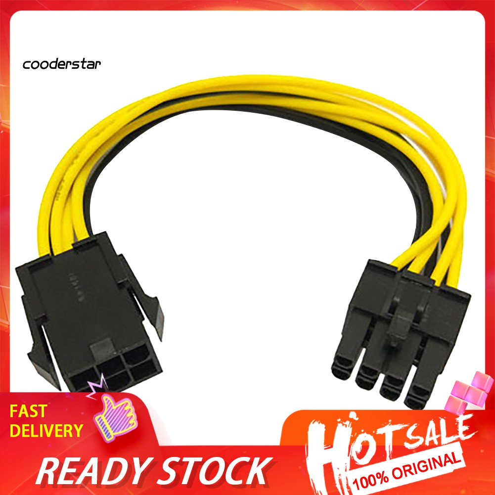Dây Cáp Nối Dài 6-pin Sang 8-pin Pci-E Cho Card Đồ Họa