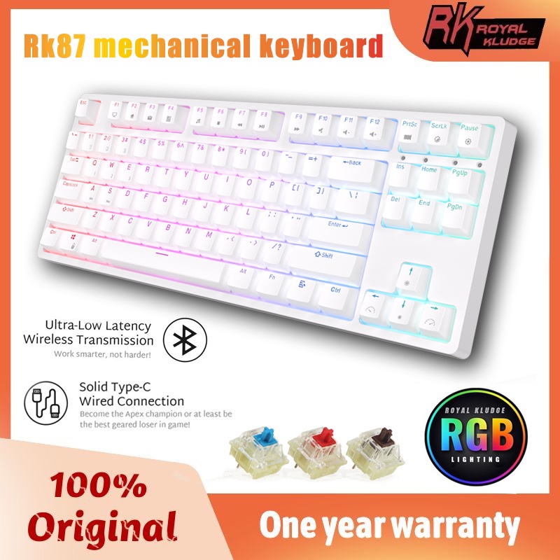 Bàn Phím Không Dây Kludge RK87 87 Phím Dùng Để Chơi Game