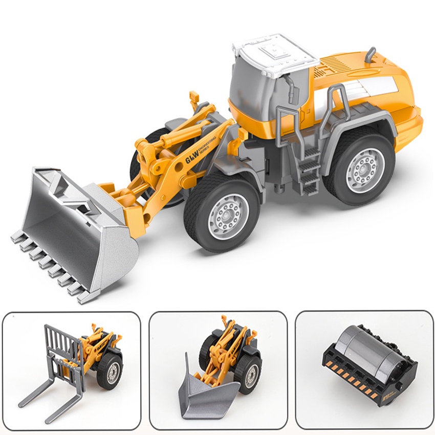 Đồ chơi cần cẩu có khớp bằng sắt , quà tặng cao cấp  cho bé, bộ đồ chơi máy công trình xây dựng cao cấp
