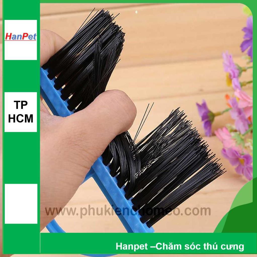 Hanpet.GV- 439- Bộ hót phân chó mèo kèm chổi MINI (- 4711792) kích thước 13x12cm, xẻng Hót kít chó / vệ sinh chó mèo