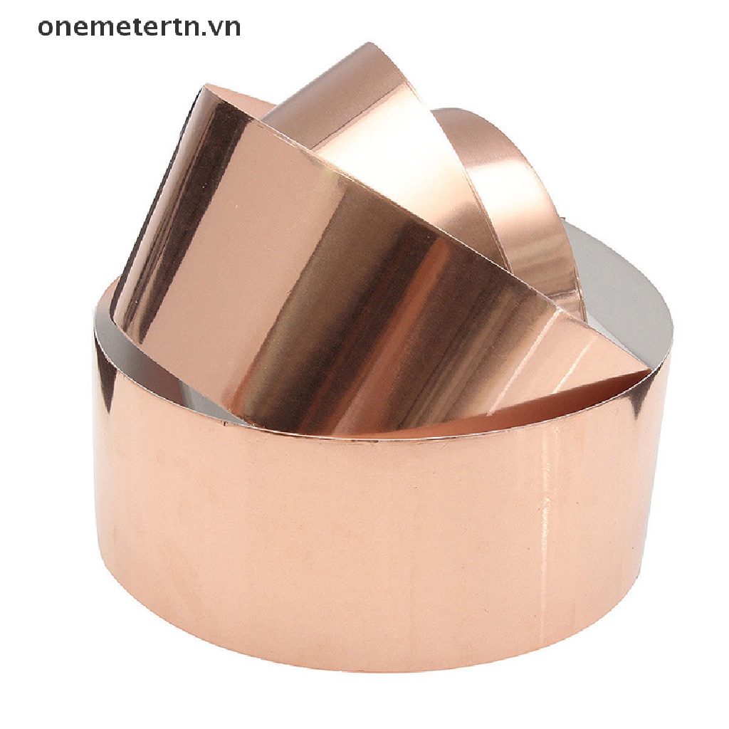 onemetertn  50mm x 3m EMI Copper Foil Shielding Tape Conductive Self Adhesive Barrier GuitarNew  VN