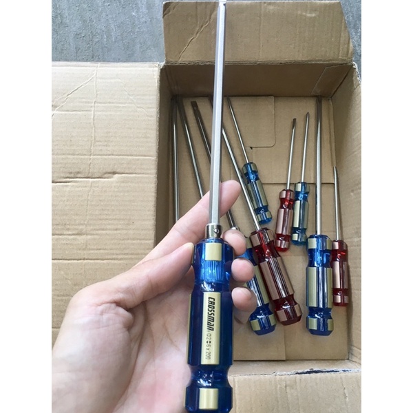 Tua vít 2 đầu 6x200mm cao cấp crossman đài loan