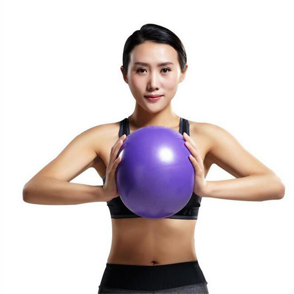 Bóng nhựa PVC màu tím đường kính 25cm hỗ trợ tập thăng bằng Yoga & Pilates