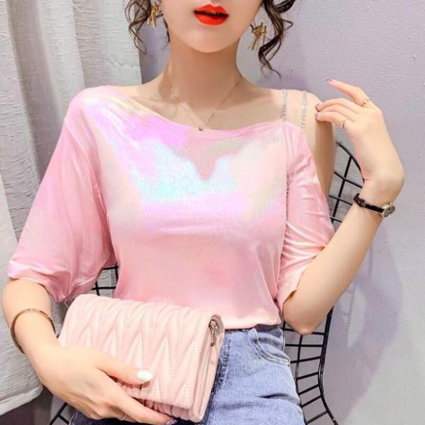 Áo nhũ bóng dây đá cho các nàng đi tiệc cực xinh