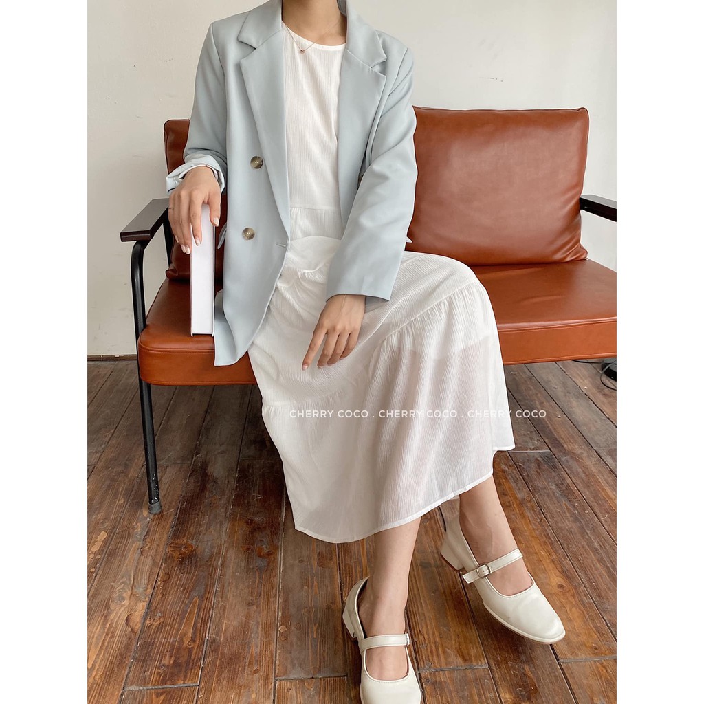 Áo blazer cao cấp hàn quốc dáng cơ bản 71401 CHERRYCOCO