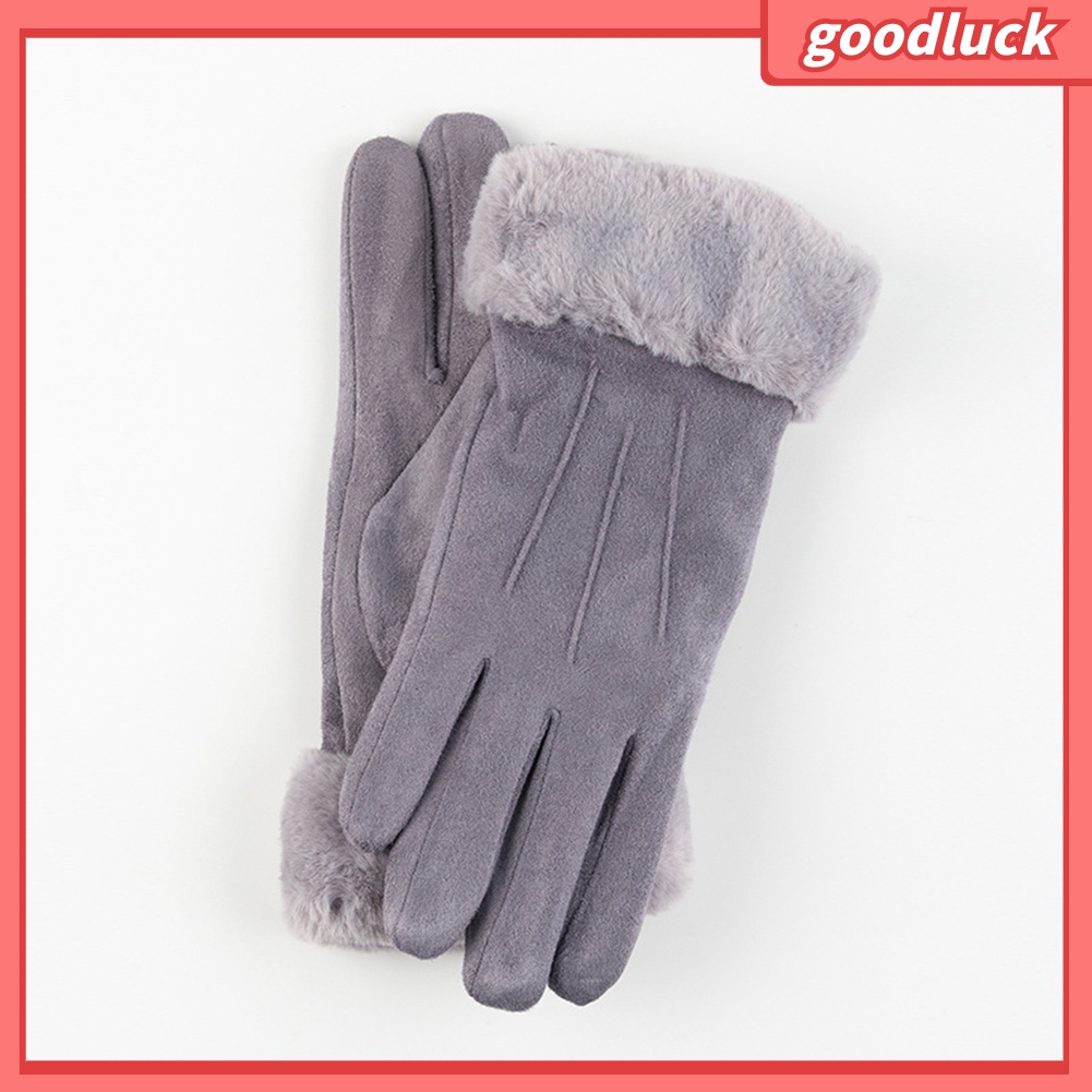 [GOLUK] Găng Tay Thể Thao Da Lộn Lót Lông Cừu Dày Có Thể Chạm Màn Hình Cảm Ứng Giữ Ấm Mùa Đông Cho