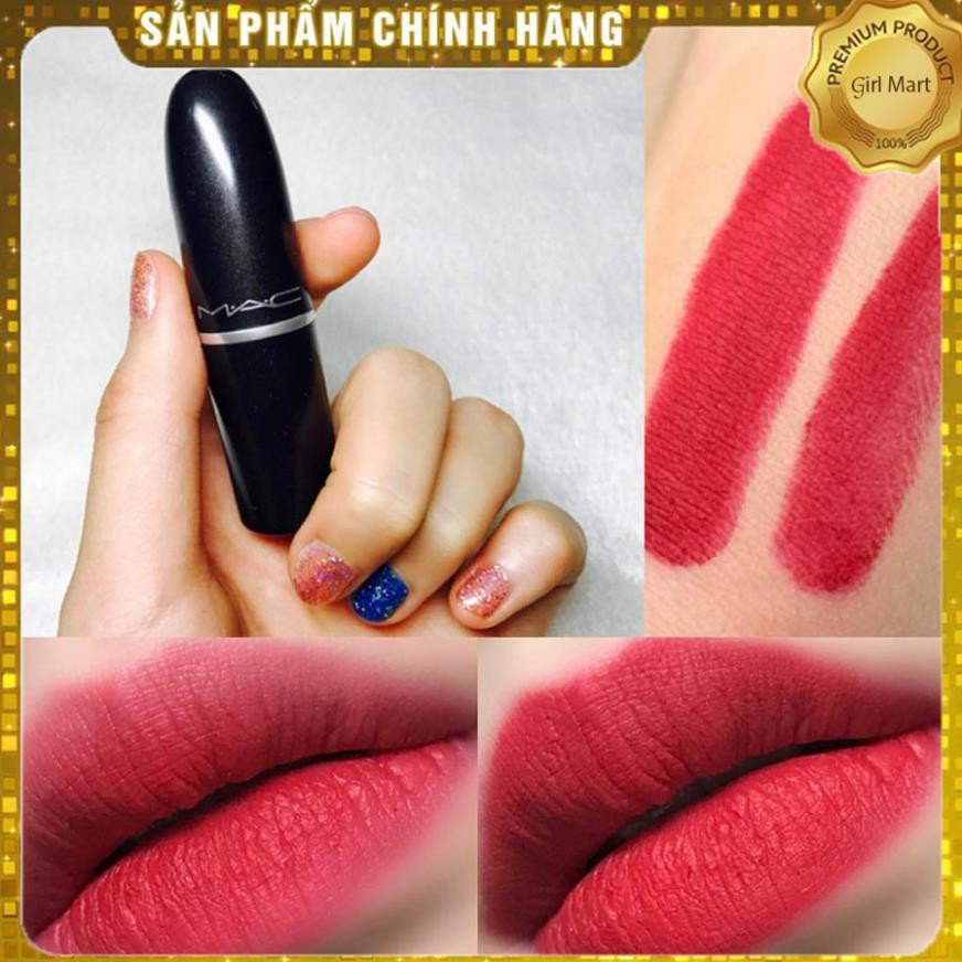 Son Mac Ruby Woo 707 màu đỏ cổ điển siêu sang chảnh