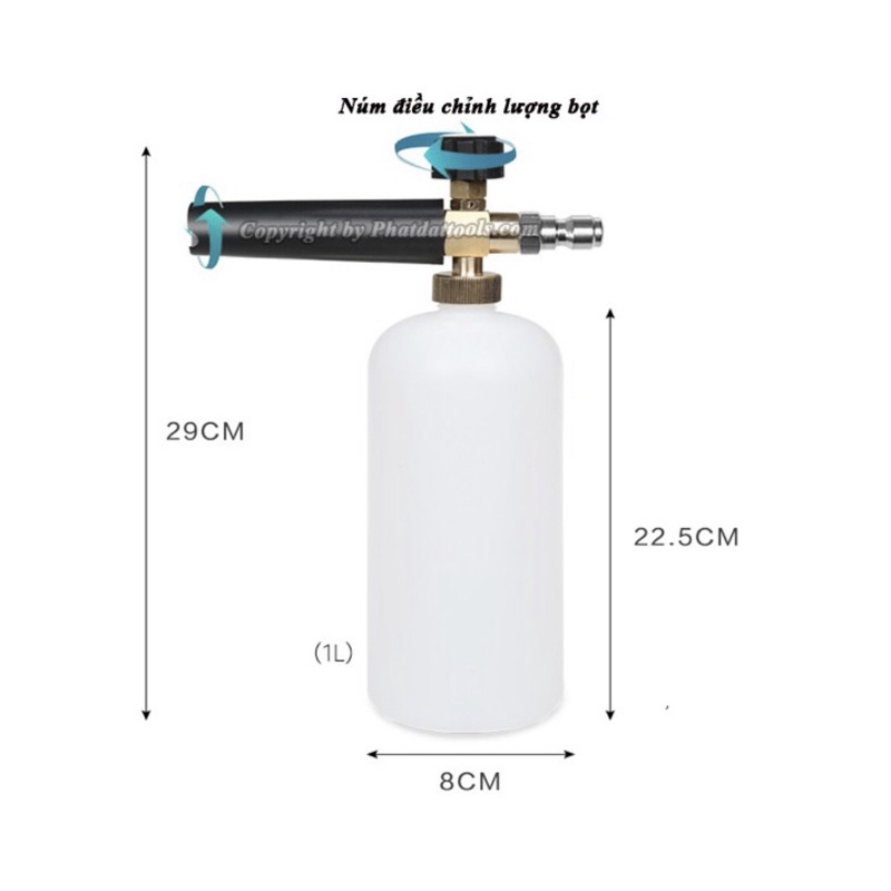 Bình Phun Tạo Bọt Tuyết Mini ( rửa xe 1 lít ) BÌNH LOẠI 1