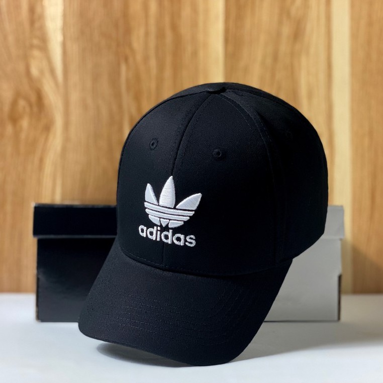Mũ lưỡi trai, Nón kết xuất khẩu Zeni Store Adi.das đen logo trắng thêu chữ nổi Siêu HOT Freeship, Full Hộp