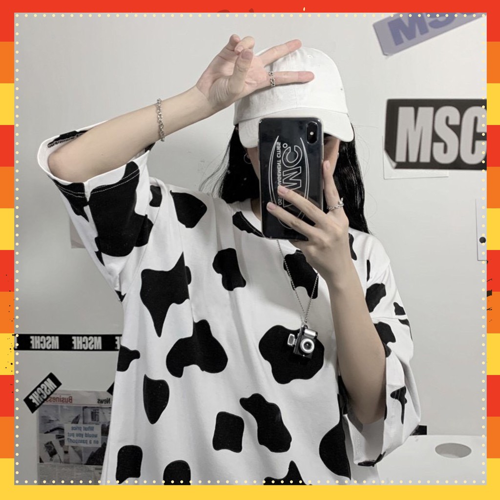 Áo Bò Sữa 🦋ÁO Phông Nam Nữ🦋 Thun Dáng rộng-Trùm Mông-Tay lỡ chất liệu mềm mại, thấm hút mồ hôi cực kỳ thoải mái Mã ABS01 | BigBuy360 - bigbuy360.vn