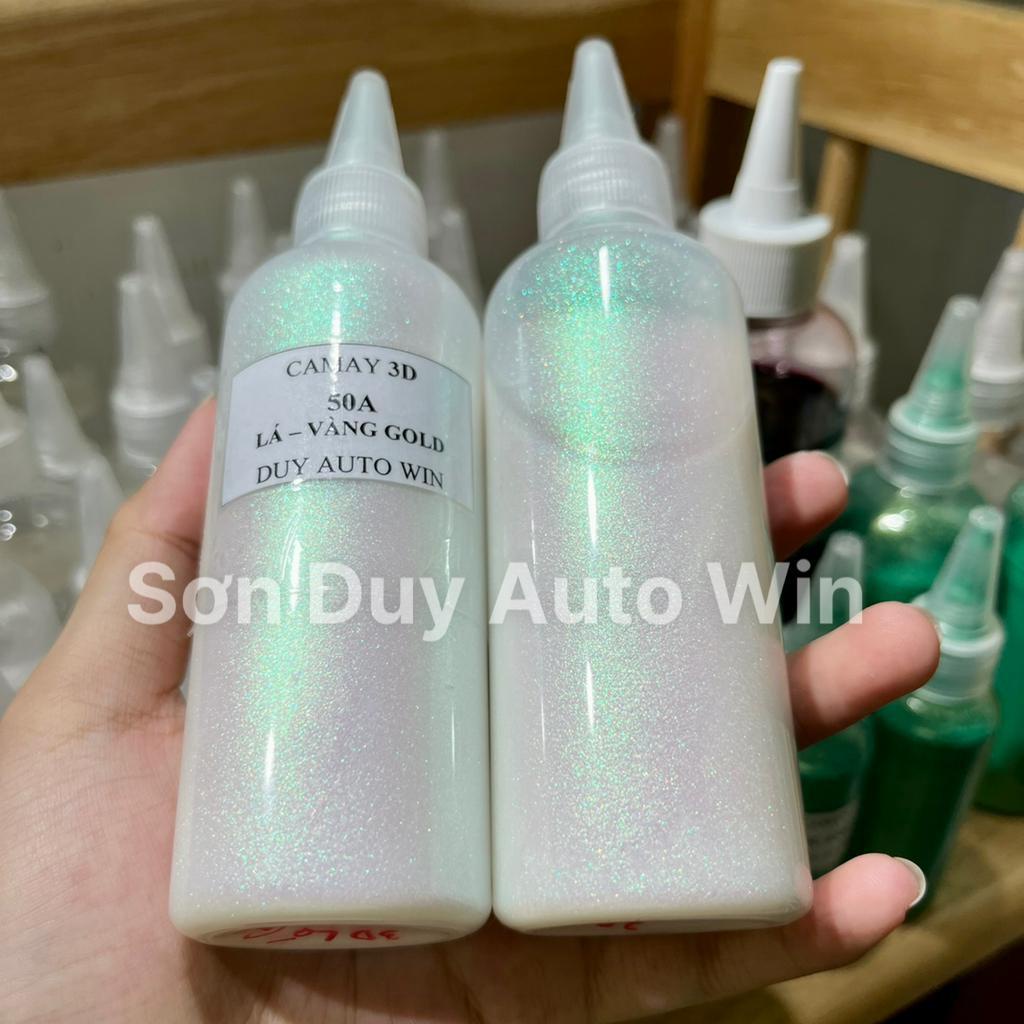 Camay 3D chuyển màu Lá Vàng Gold - Sơn xe máy 1k cao cấp đóng chai 250g, 100g và 50g