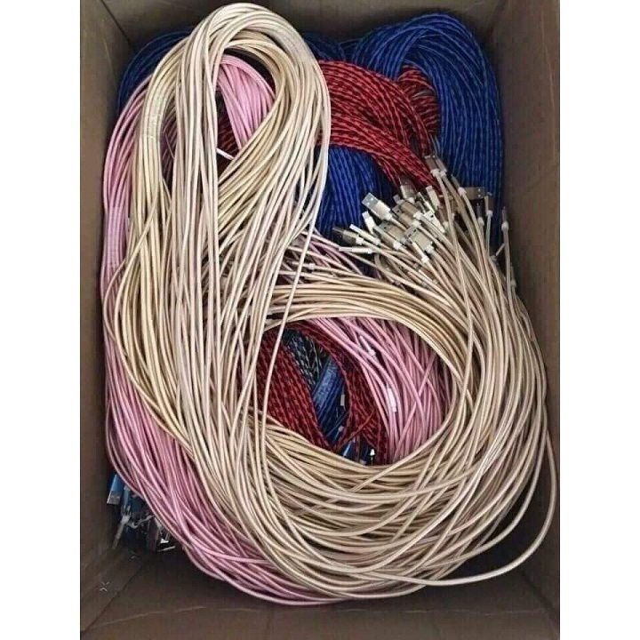 Cáp sạc 3 đầu 6A đa năng loại đẹp sạc nhanh, Đầu bọc dù siêu bền dài 1,2m ⚡
