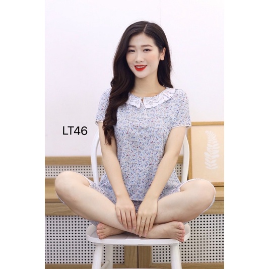 Bộ mặc nhà nữ, đồ bộ mặc nhà nữ chất mềm mát không nhăn, có size theo số đo
