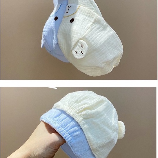 Nón Xô mũ che nắng cho bé sơ sinh 0-6 tháng Hoạ Tiết Gấu Đáng Yêu Cho Bé Hàng Siêu Xinh mesocshop