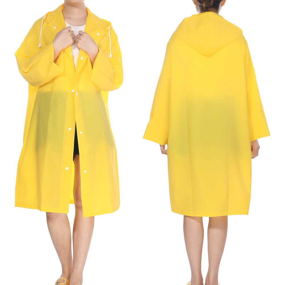 Áo mưa trùm đầu vải dày chống thấm tái sử dụng tiện lợi unisex