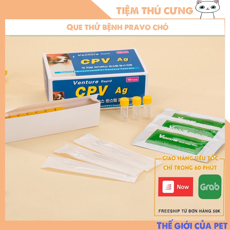 Test bệnh parvo chó que thử bệnh pravo chó