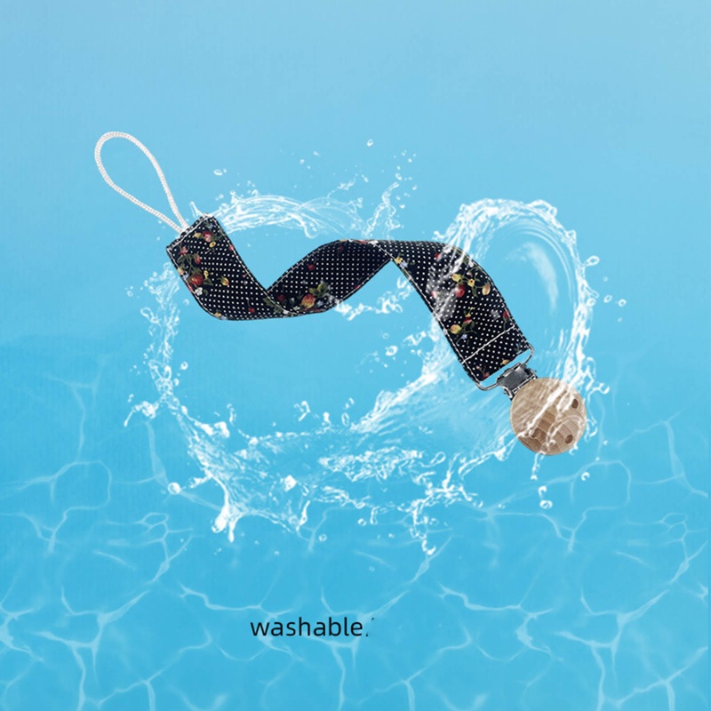 Giá Đỡ Núm Ti Giả Dạng Chuỗi Kẹp DIY Bằng Cotton Mềm Mịn Dành Cho Bé Sơ Sinh