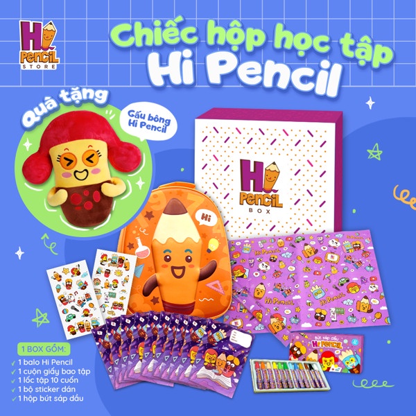 Bộ Đồ Chơi Chiếc Hộp Học Tập Hi Pencil Dành Cho Bé