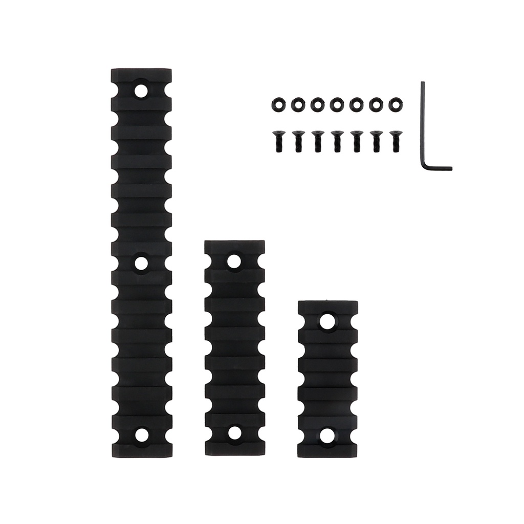 Set 3 Thanh Trượt Chiến Thuật Bằng Nilon Màu Đen Chuyên Dụng