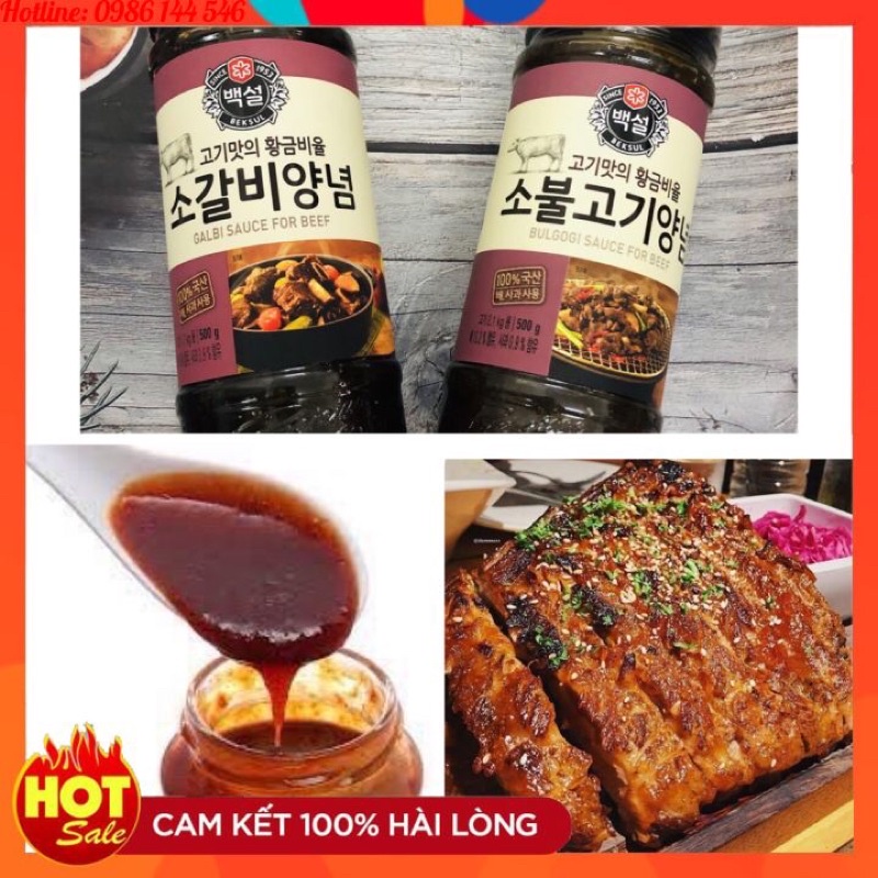 Xốt ướp thịt nướng bò Beksul Hàn Quốc, xốt ướp thịt nướng BBQ