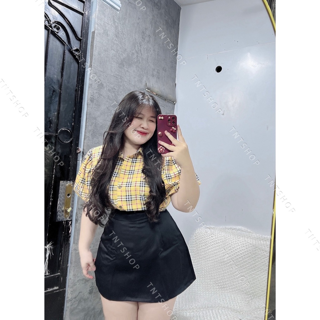 ÁO SƠ MI BBR TAY PHỒNG [ TNT SHOP BIGSIZE 60KG - 90KG ]