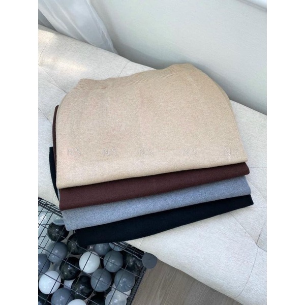 Chân váy len thỏ trơn hàng QCL1