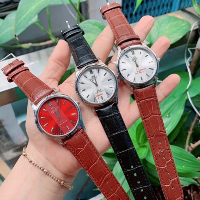 Đồng Hồ Nam Nữ Orient Máy Pin , Dây Da , Size 28mm , 30mm