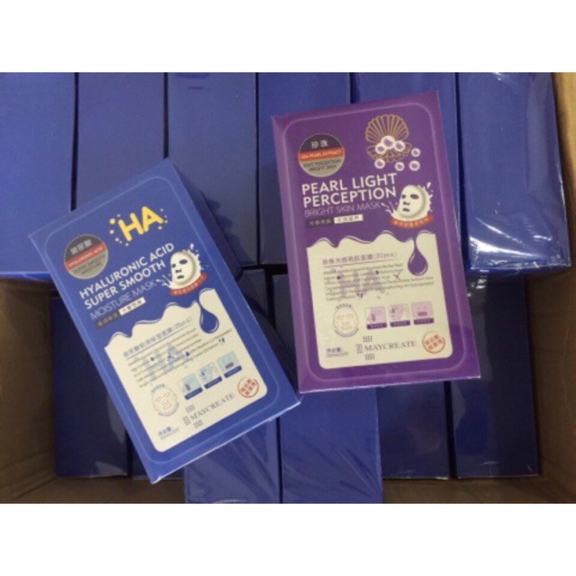 Mặt nạ HA MayCreate Xanh và Tím 1 miếng [mask HA] nội địa Trung | BigBuy360 - bigbuy360.vn