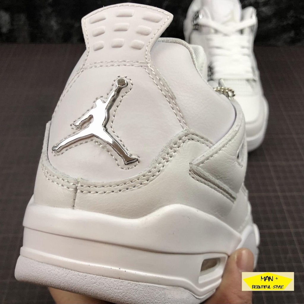 Ảnh thật Giày thể thao AIR JORDAN 4 Retro Pure money full trắng siêu đẹp cho nam và nữ siêu đẹp, JD 4 "": '