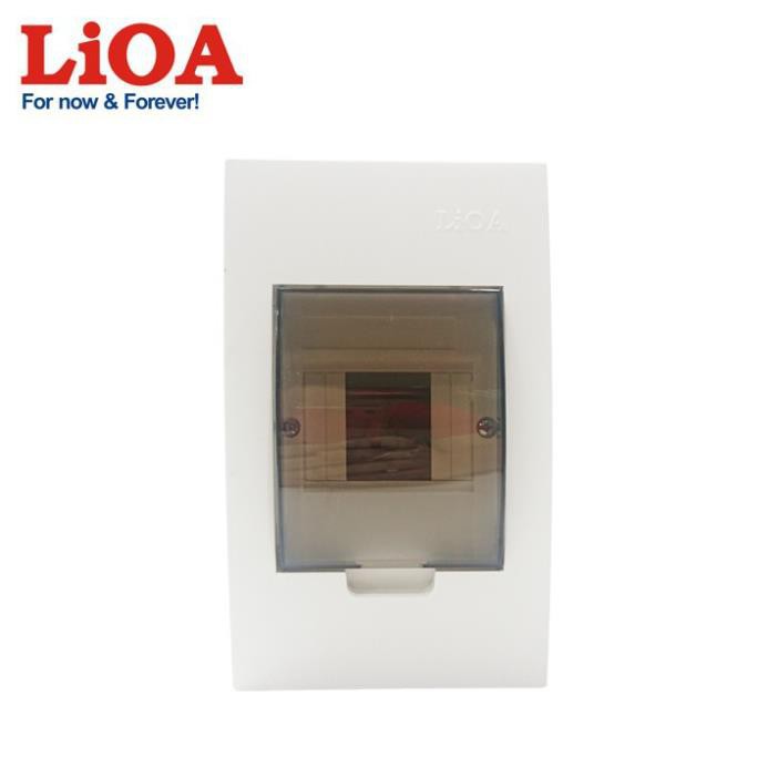 [CHÍNH HÃNG LIOA] Tủ điện LiOA đế nhựa dùng cho MCB, MCCB, RCBO chứa 2 đến 4 aptomat (SE4FC2/4LA)