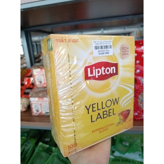 Trà Lipton túi lọc nhãn vàng (hộp 100gói)