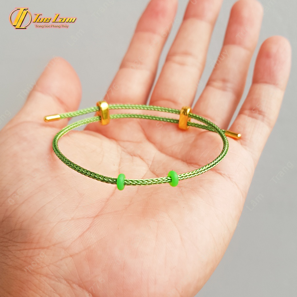Dây Cáp 2mm Dùng Để Xỏ Lu - Charm Phụ Kiên Làm Vòng Tay - Đủ Màu Sắc Khóa Bấm - Khóa Rút.