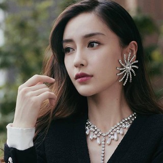 Bông tai mạ bạc 925 hình hoa hướng dương thời trang Âu Mỹ cho nữ