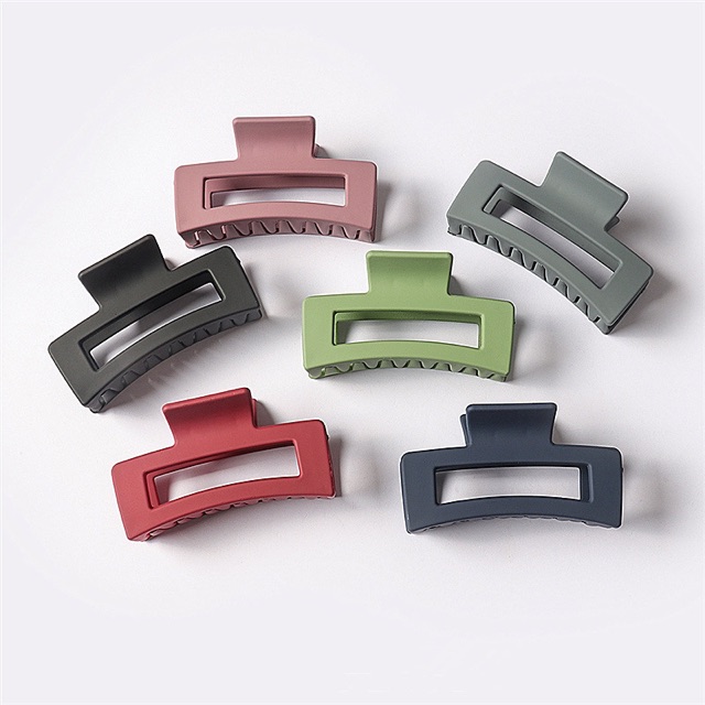 (size 9cm) Kẹp tóc nữ dáng vuông nhựa arcylic phong cách Hàn Quốc lacohouse K02