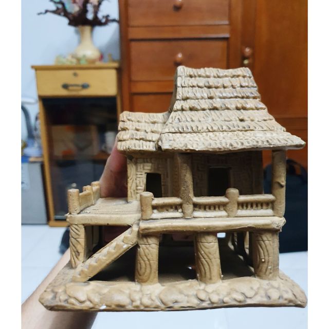 NHÀ TRANG TRÍ HỒ CÁ NON BỘ 14x11x14cm