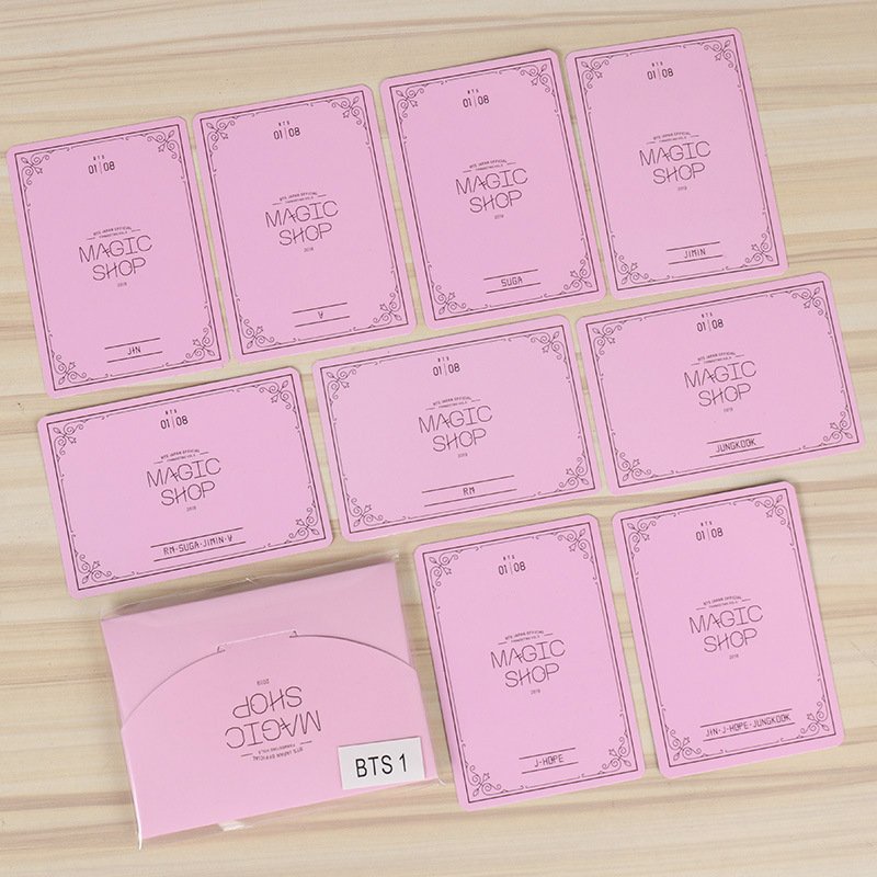 Set 8 card BTS Magic Shop