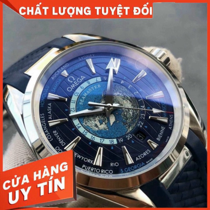 Đồng Hồ Nam o.mega OMA76 Case 40mm Dây cao su Máy Cơ Automatic Nhật
