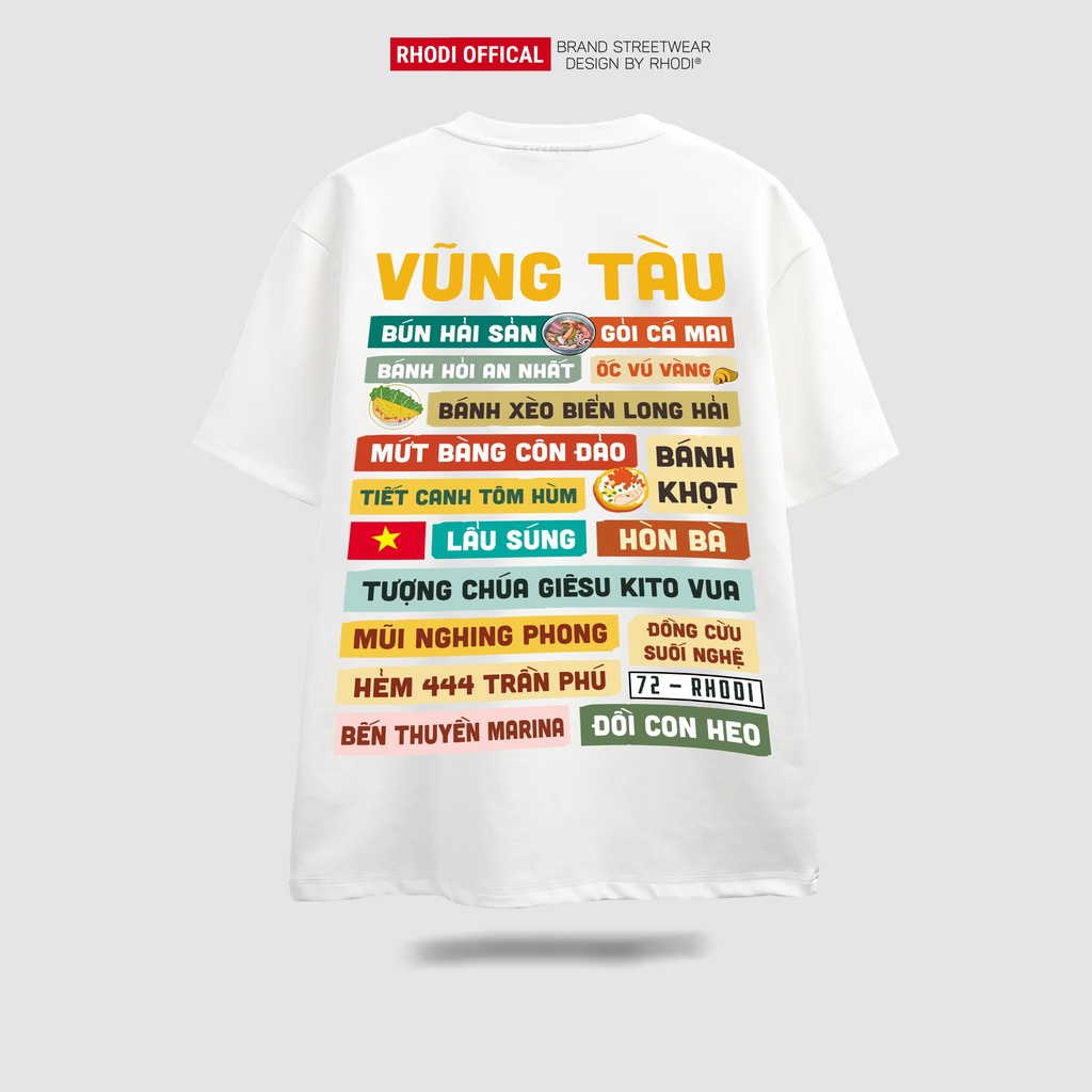 Áo thun local brand RHODI phông cổ tròn tay lỡ unisex nam nữ thế hệ genz Vũng Tàu