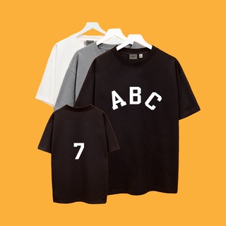 Áo thun abc , áo phông unisex form rộng chất vải cotton thời trang nam nữ ldshop1