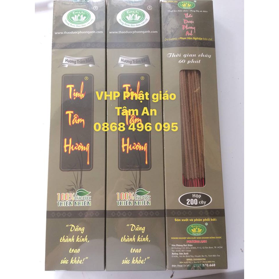 HƯƠNG TRẦM SẠCH: Tịnh Tâm Hương 100-200 cây