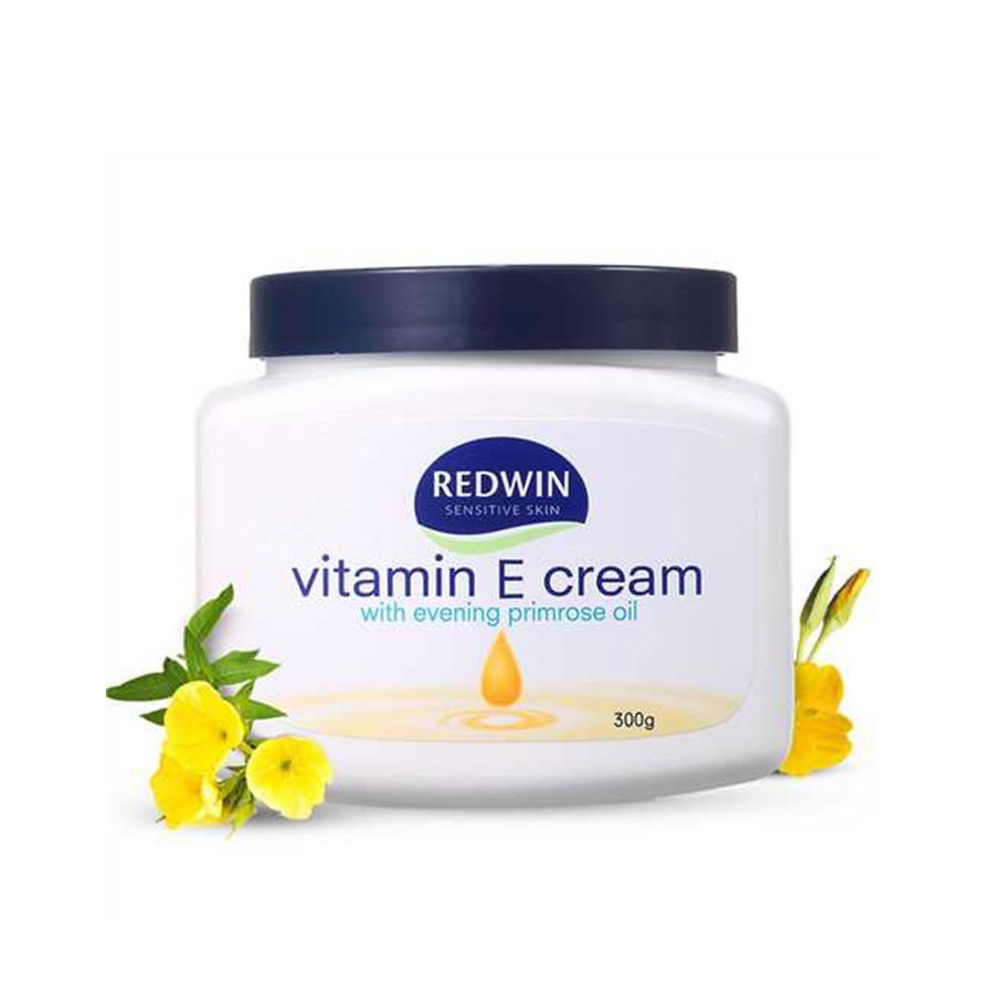 Kem dưỡng vitamin e cream redwin 300g úc chính hãng giúp da mềm mịn sáng bóng hết khô nứt nẻ