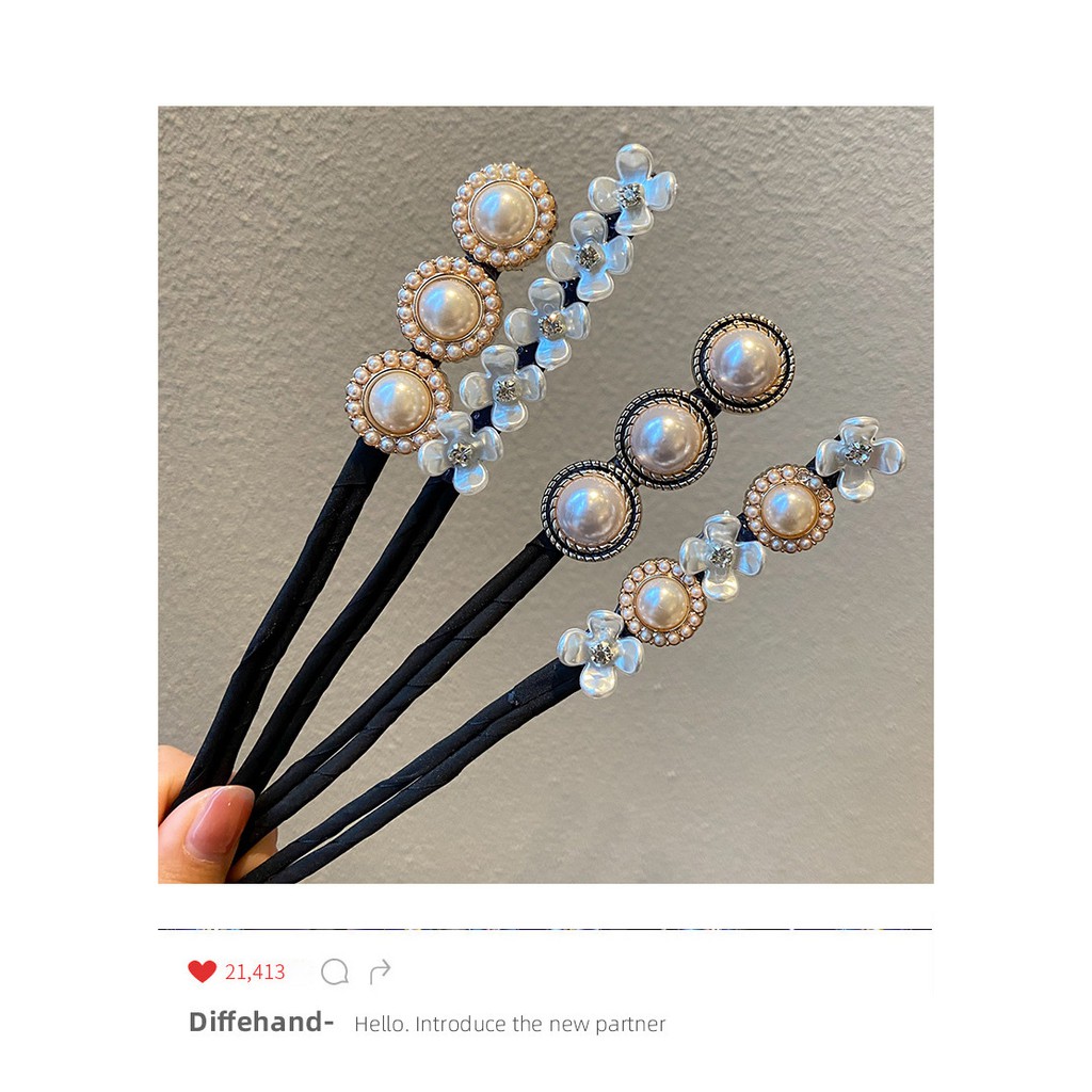 Thanh Búi Tóc Hàn Quốc MALANO Phụ Kiện Tóc Búi Hoa Đào Cuộn Tóc Xinh Xắn Sang Chảnh Cho Nữ FA-001241